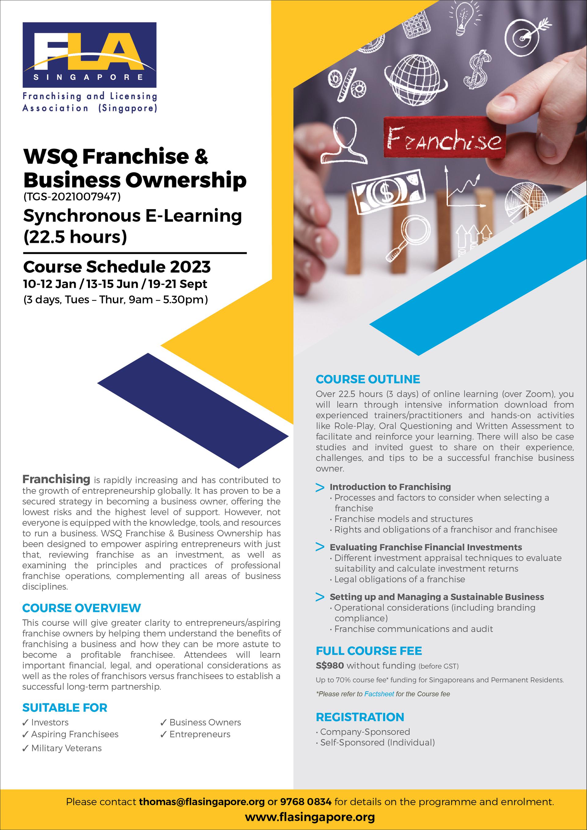 Franchising and Licensing Association Singapore FLA